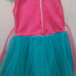 Girls Pink And Blue Dress