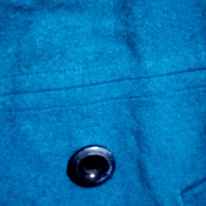 Urgent Sale: Purcian Blue Woolen Trench Coat