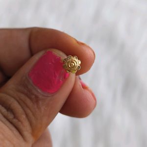 20 K Pure Gold Nosepin For Womens Nd Girls