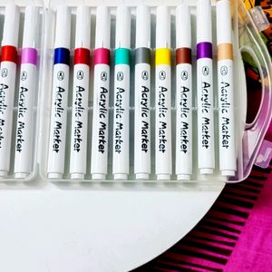 100% New Acrylic 18 Pcs  Marker