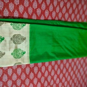 Green Tissue Saree