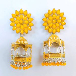 flower Jhumki Earrings for Girls/Women