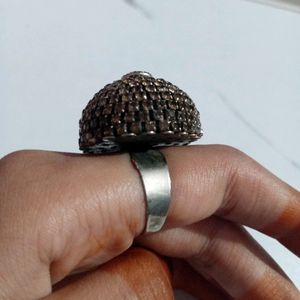 Adjustable Oxidised Ring