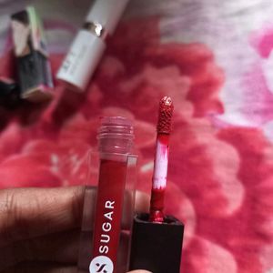 MYGLAMM LIT SATIN MATTE LIPSTICK & SUGAR SMUDGE ME NOT LIQUID LIPSTICK MINI