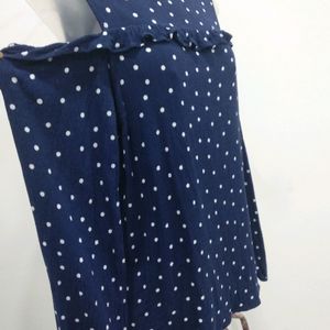 Polka Dot Cold Shoulder Top