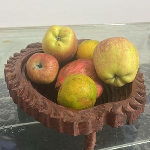 Elegant Wooden Fruit Basket