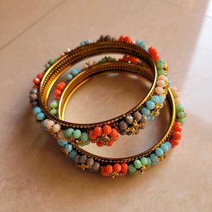 Multi Colour Bangle Pair