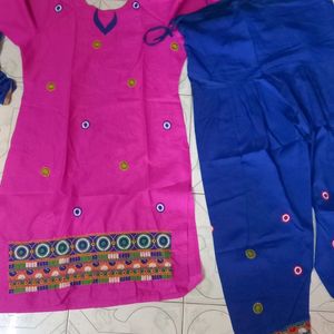 💓💙 Punjabi Patola Kurti Set