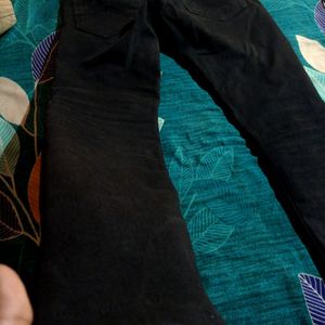 Men's Jeans Ripped Black