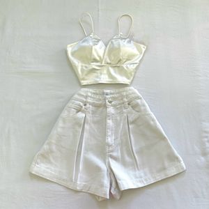 Korean Padded Bralette Corset White Top