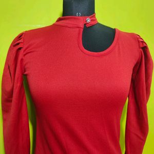 Hot Red Womens Top