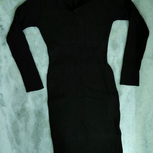 Woollen Bodycon Dress