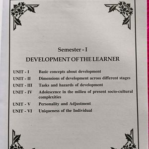 Development Of The Learner & Facilitating Learning