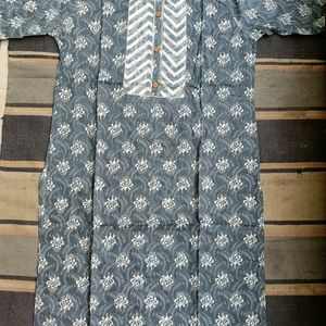 Women Cotton Long Kurti Only ( XXL )