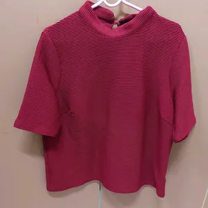 Formal maroon shirt from M&S collection