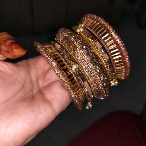 Rose Gold Heavy Bangles