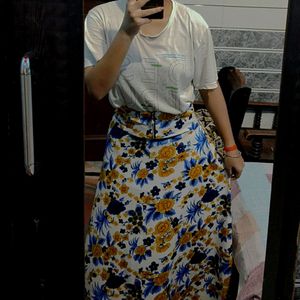 Floral Long Skirt