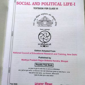 Civics English Medium Class 6 Book NCERT