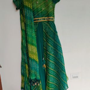 Beautiful Green Dress With Dupatta