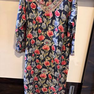 Floral Print Kurta