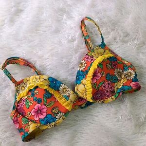 Vibrant Floral Padded Beautiful Bra 😍