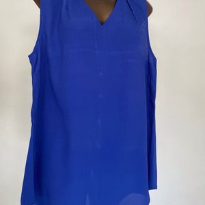 2Combo Blue Back Button Top,Grey GeorgShort Dress