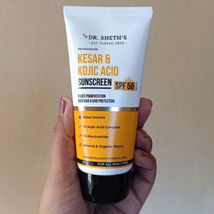 Dr. Sheth's Kesar & Kojic Acid sunscreen spf 50