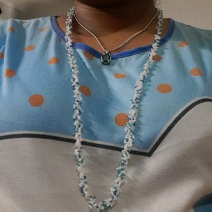 Blue&white Long Necklace