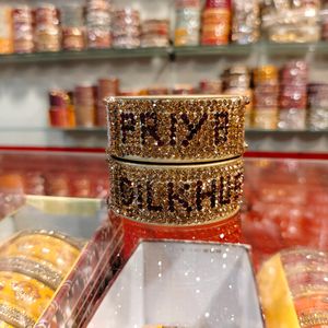 Famous Lahthi customize Name And Photo Lac Bangles