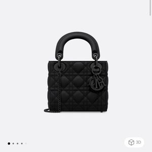 Dior Lady Matte Black Bag