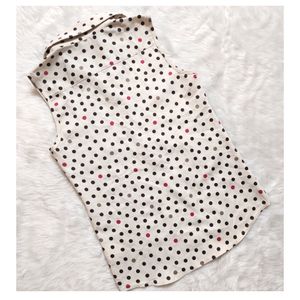 Playful Vibes Colorful Polka Dots Top Small pocket