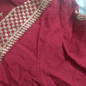 Red Kurta Set