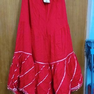 Women. Red Gharara Pant