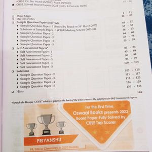 OSWAL CLASS 12TH SAMPLE PAPER BEST EDITION