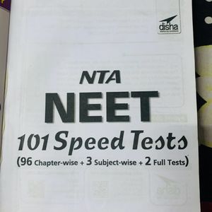 NTA NEET 101 Speed Tests