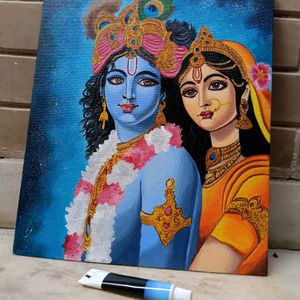 Radha Krishna Canvas Painting/ Artwork