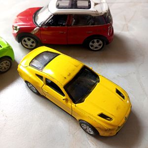 Used/Some Scratch 3 Pullback Diecast Cars -Working