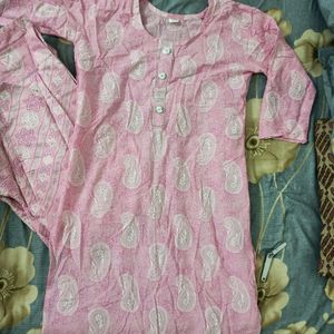 Pink Kurta Set Kurti With Matching Pant