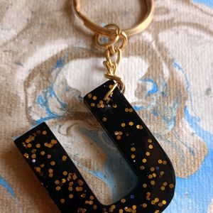 Handmade Resin Alphabet Keychains