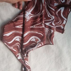 Brown And White Inner Come Top For Women