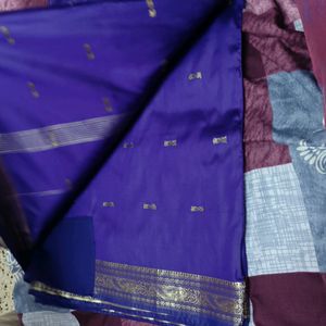 Purple Silk Saree