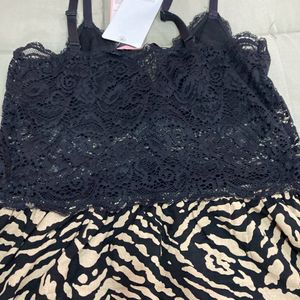 HunkemollerVera Jersey Lace Slip Dress