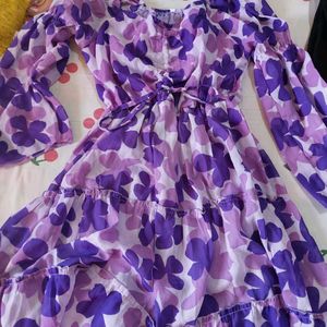 Floral Purple Dress