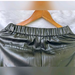 Only faux leather pants