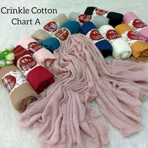 Cotton crinkle hijabs