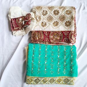 Sequin Sarees Set Of 2