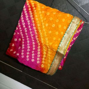 Multi Colour Bhandhej Duppata