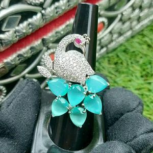 Peacock Cocktail Ring