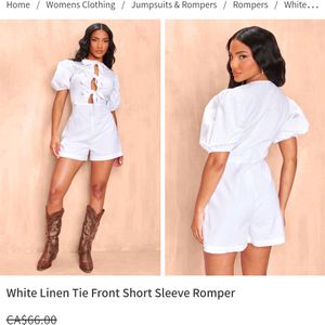 tie front romper