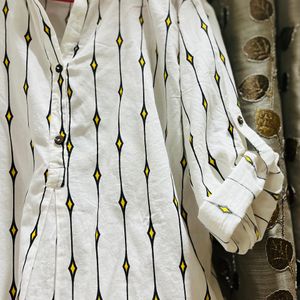 Printed White Tunic From Zudio